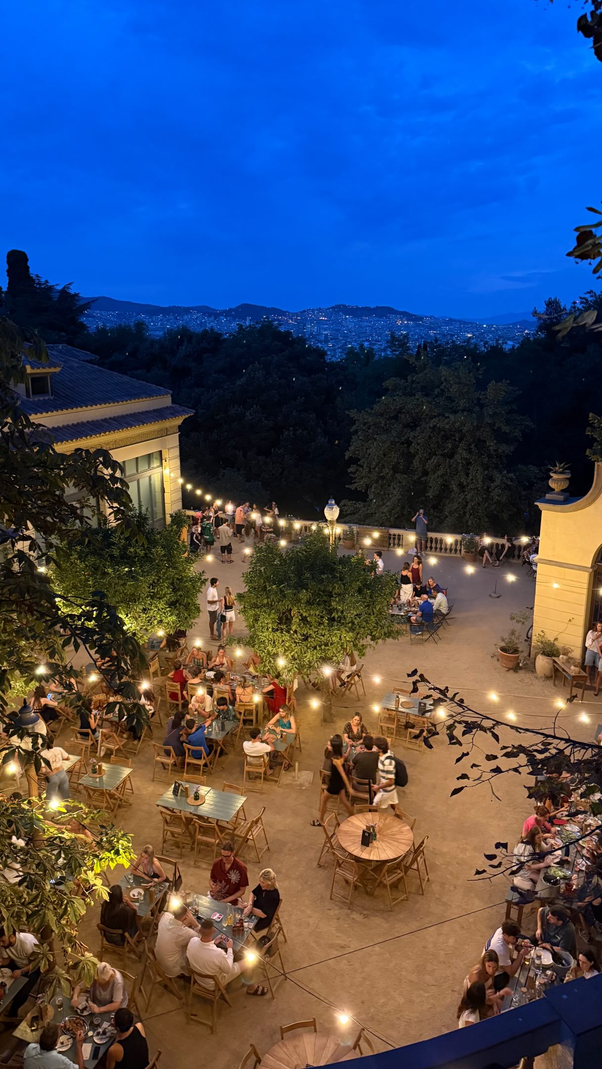 Barcelona Restaurant With Terrace Near Montjuic