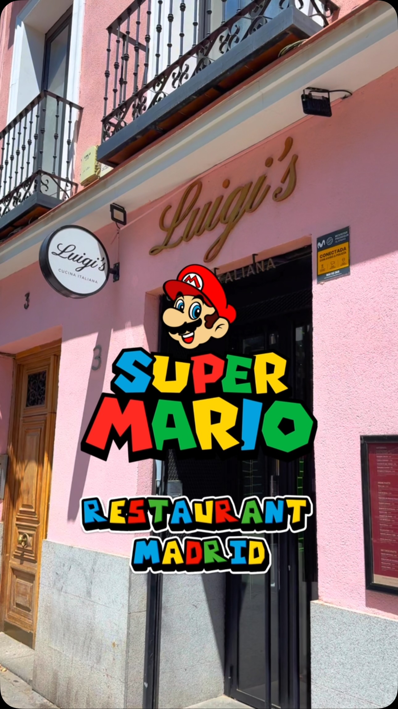 Super Mario-Themed Italian Restaurant In Madrid