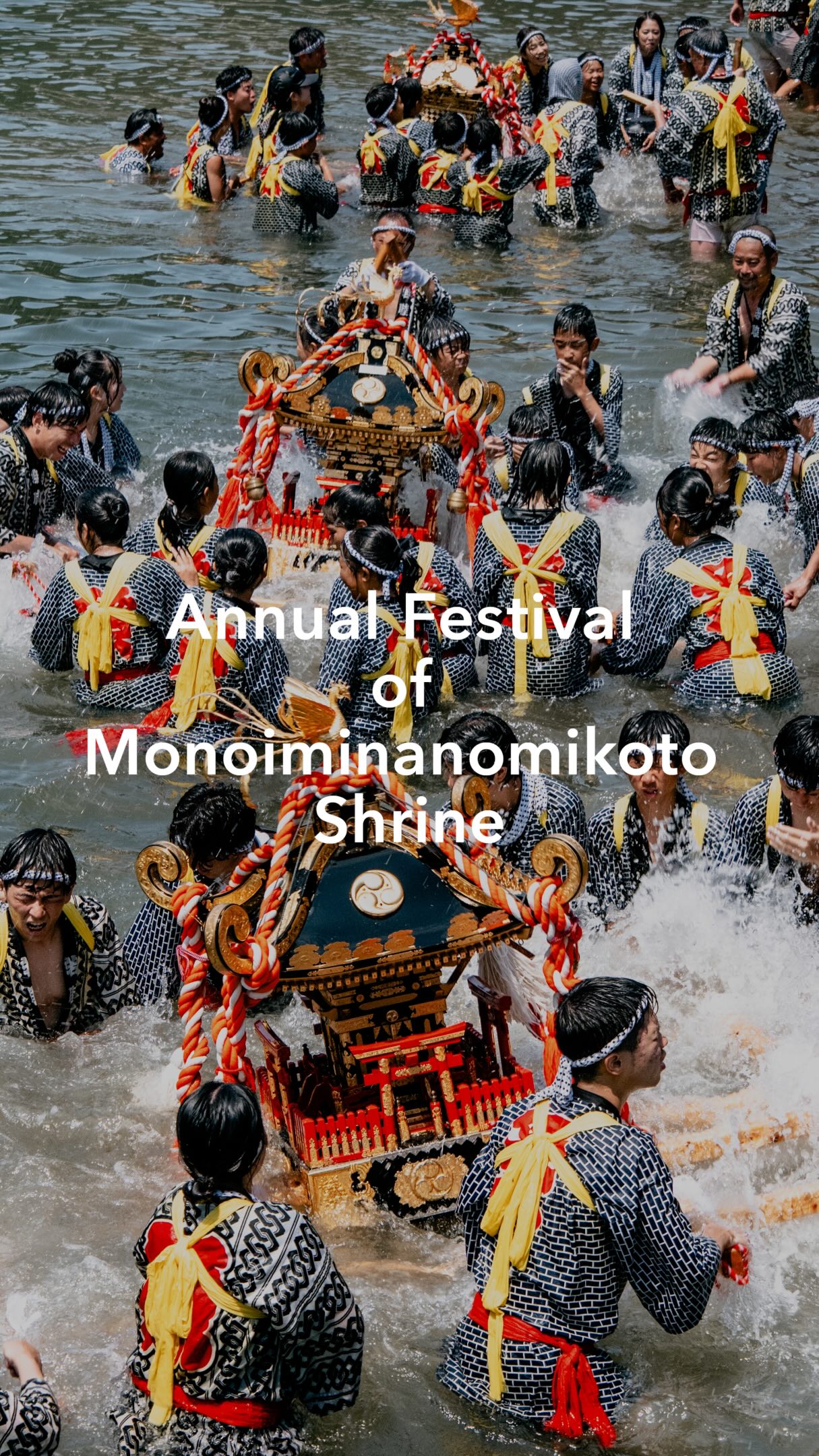 Island Festival Sees Shrine Borne Into The Ocean