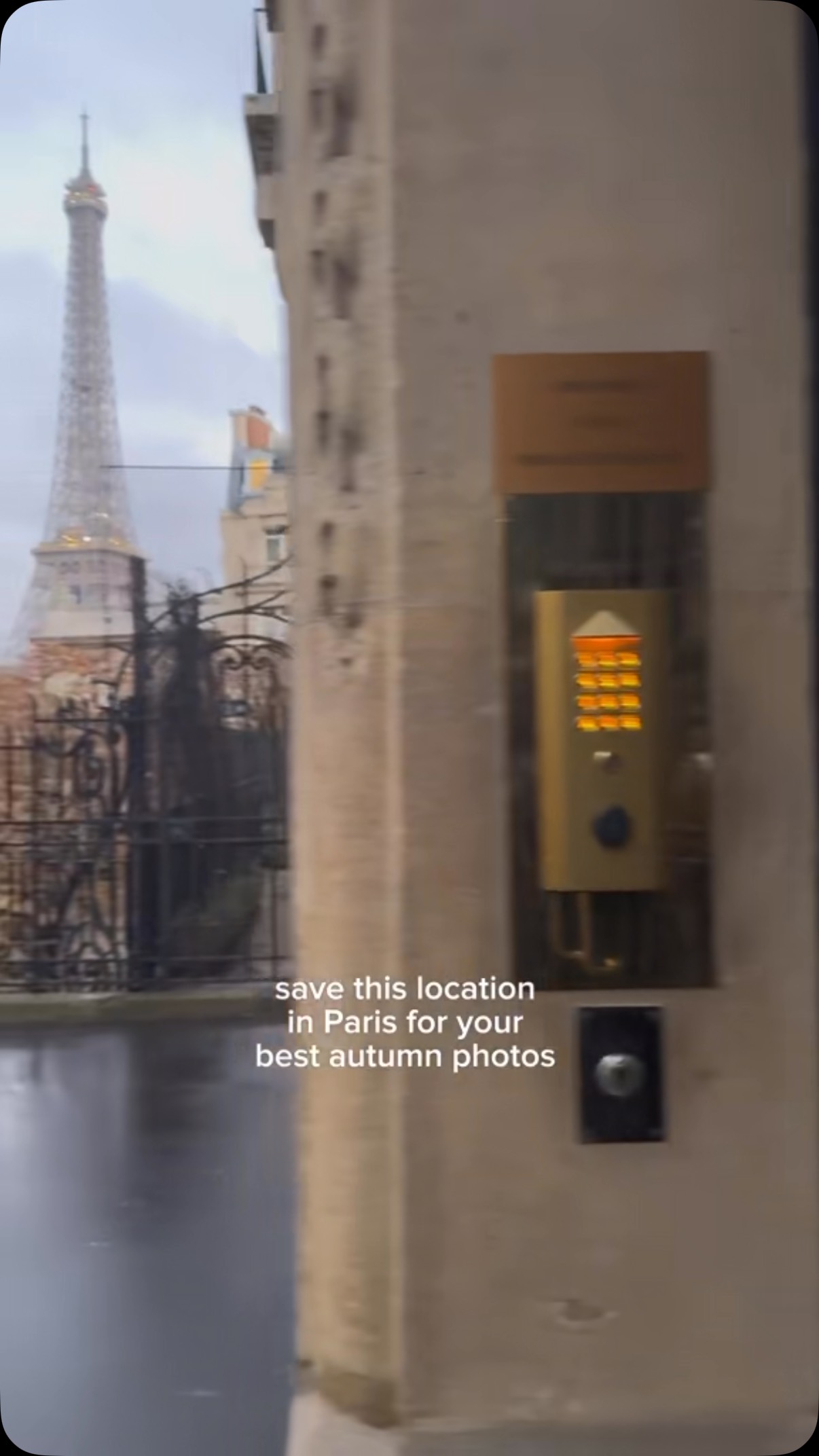 Parisian Views: Eiffel Tower and Avenue de Camoens