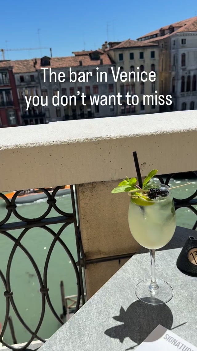 Venice Rooftop Bar Offers Grand Canal Views