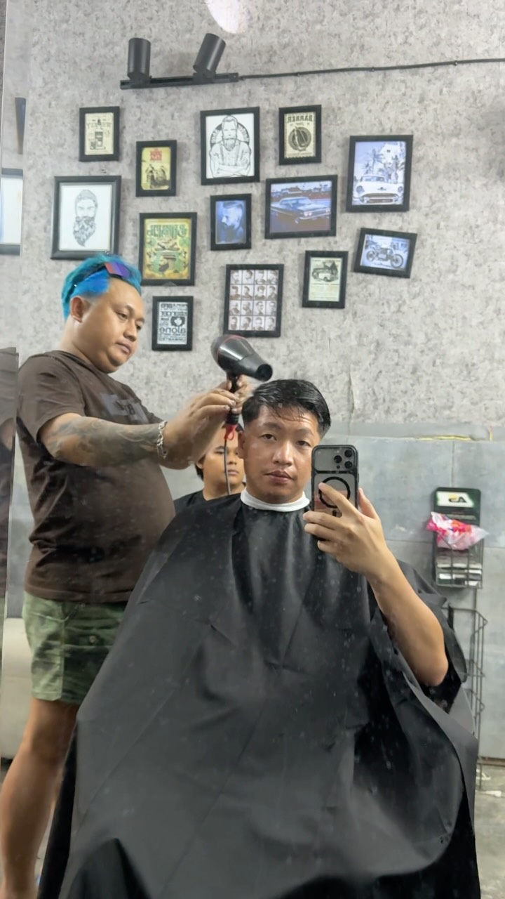 Tuban Airport's Barbershop