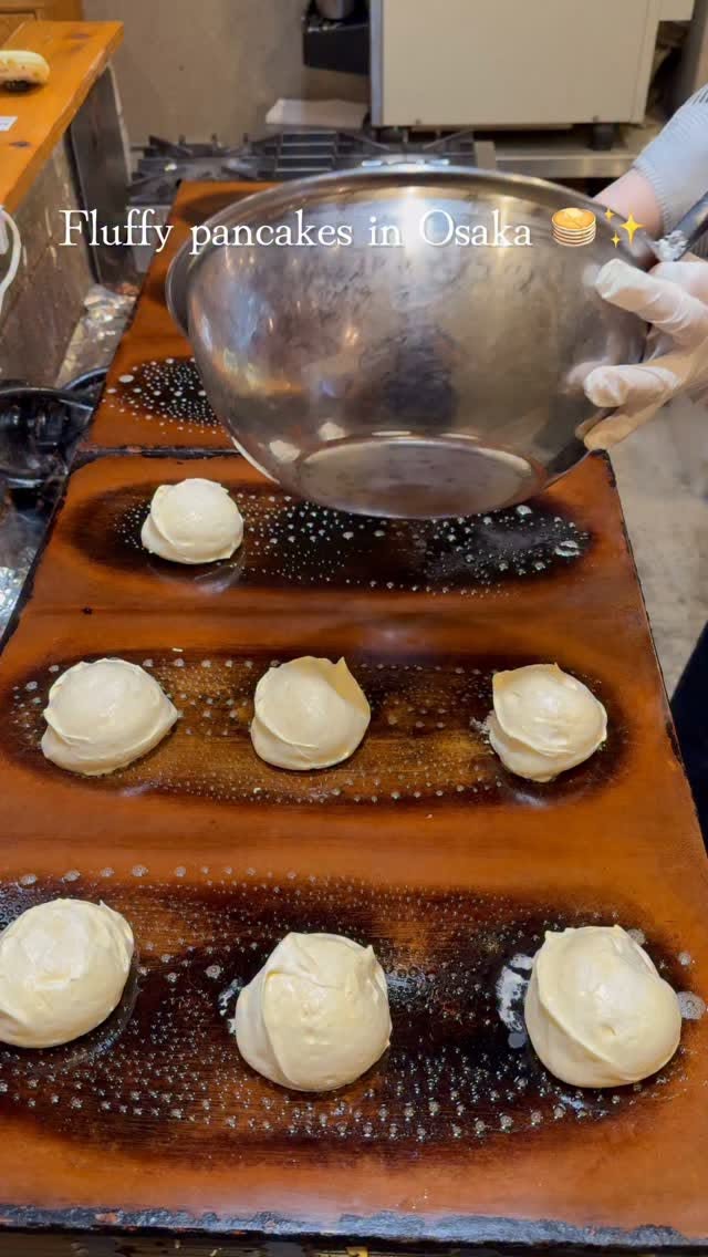 Fluffy Japanese and Western Pancakes in Osaka
