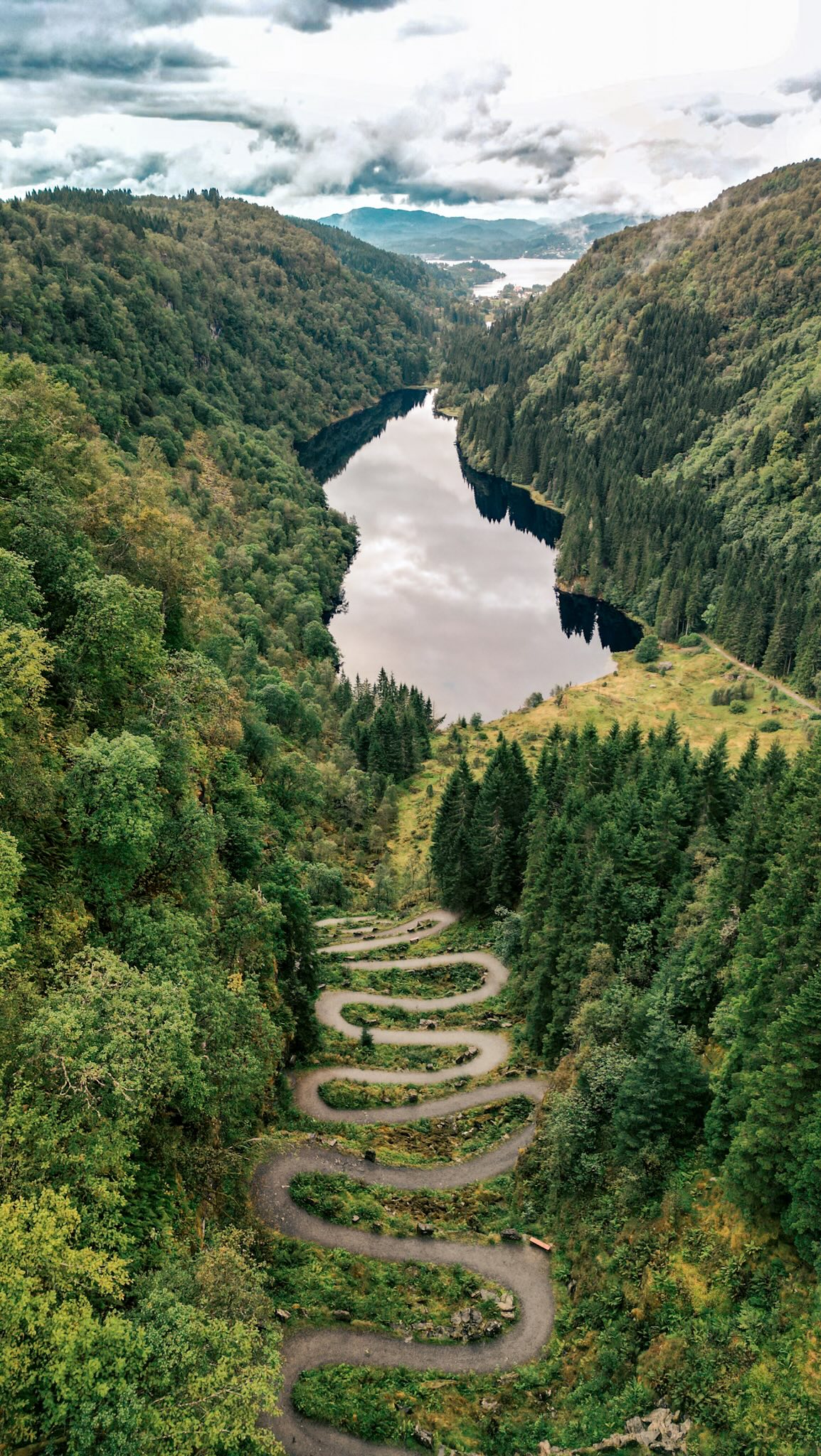 Scenic Norwegian Hairpin Road Hike