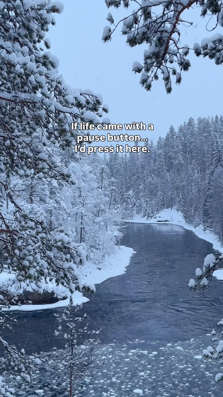 Myllykoski Rapids Winter Scene