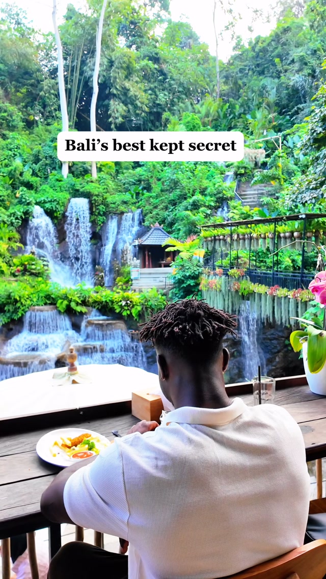 Bali's Top Waterfall Cafe With Scenic Views