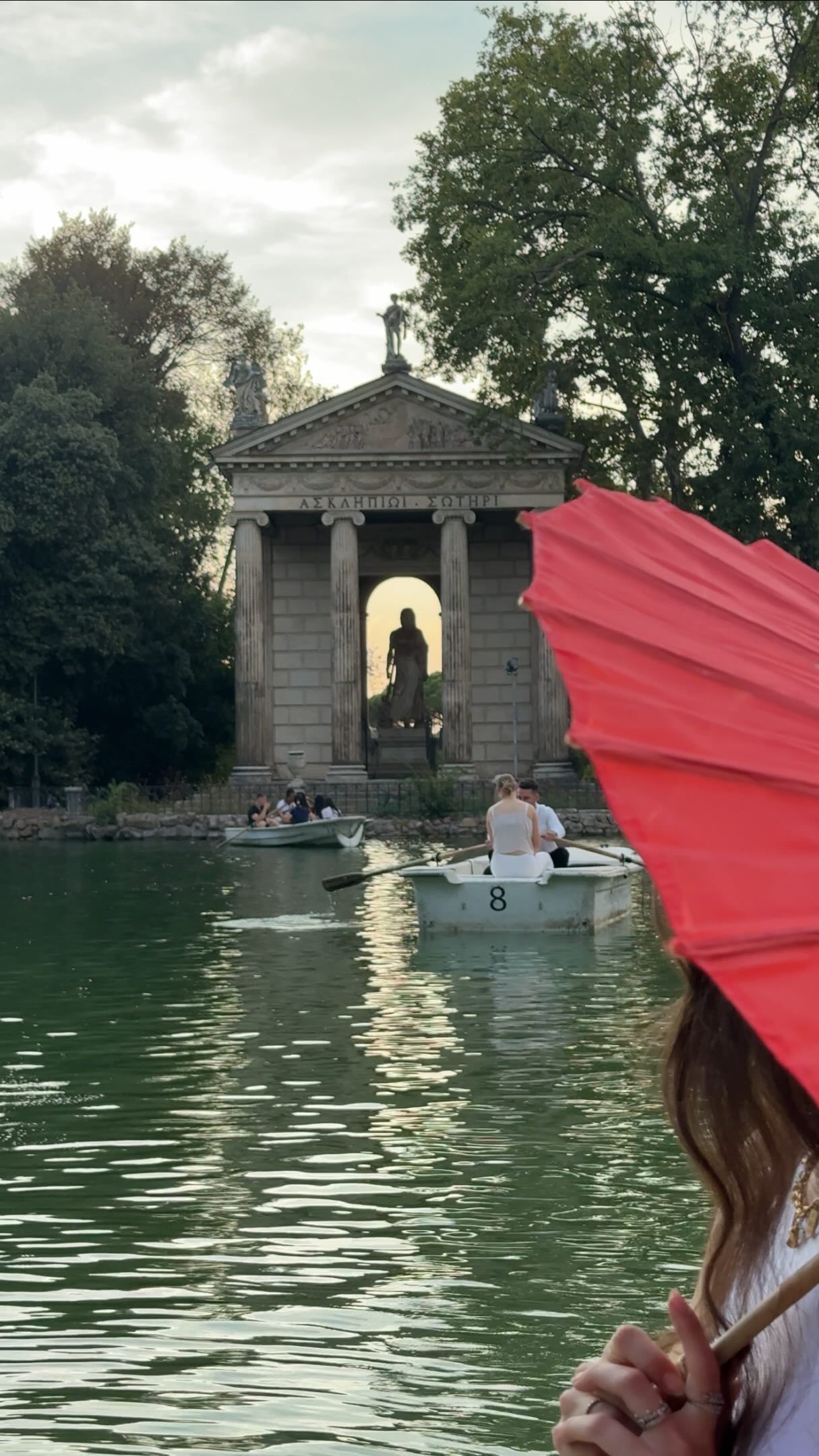 Rome Boat Ride Through Villa Borghese Lake