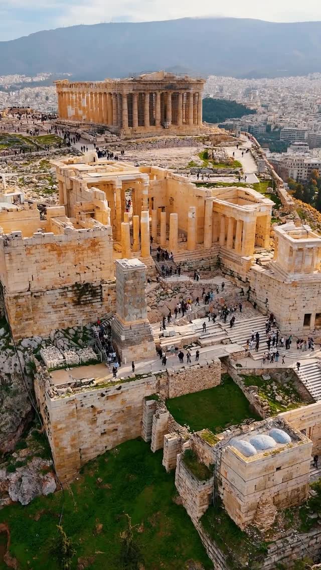 Ancient Athenian Landmarks: Parthenon and Odeon