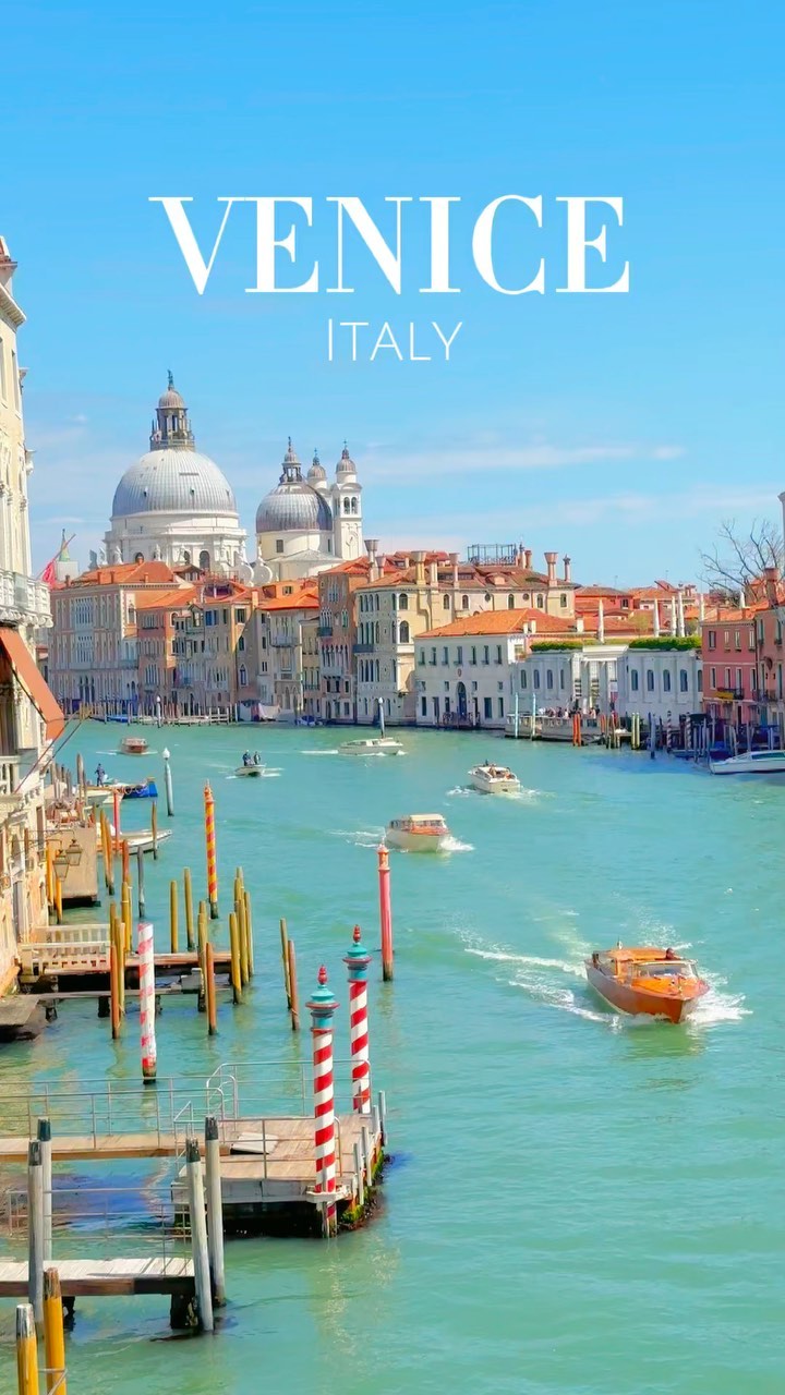 Venice Landmarks: Campanile, Rialto Bridge, Grand Canal