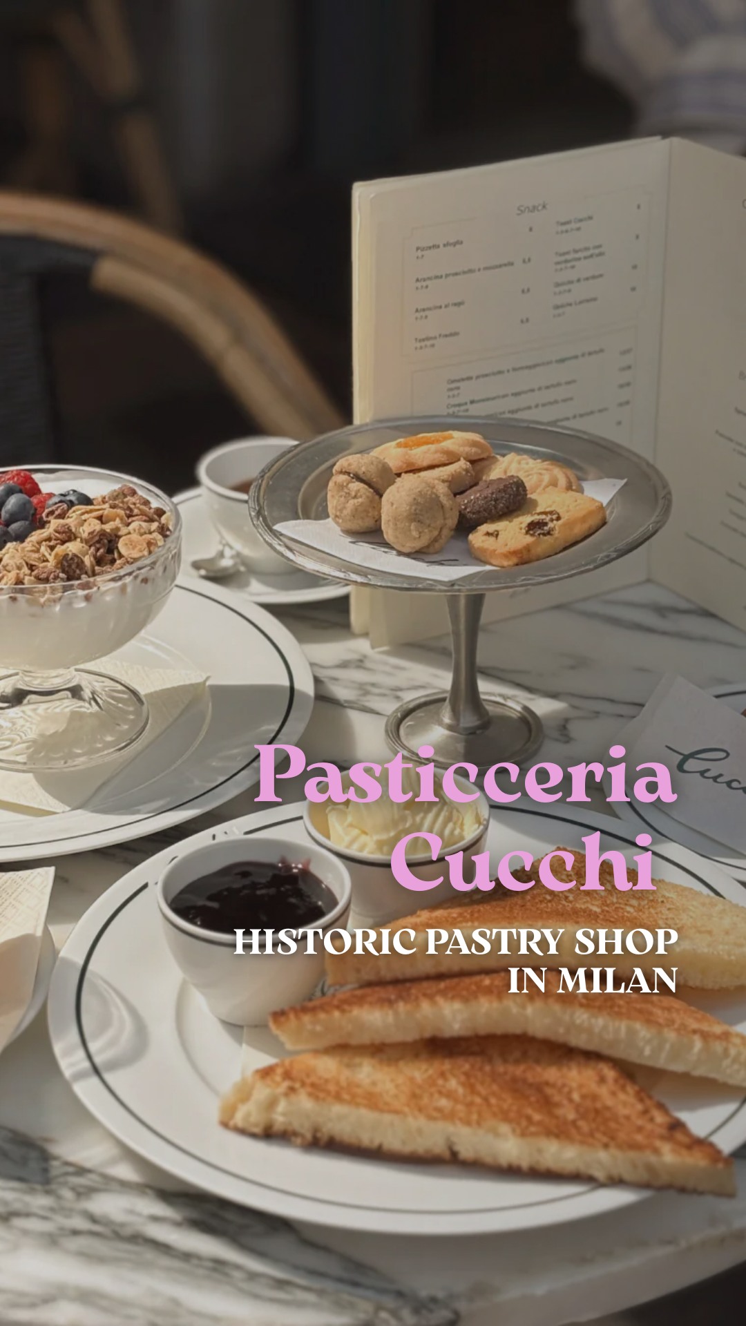 Milan's Historic Pasticceria Cucchi Cafe