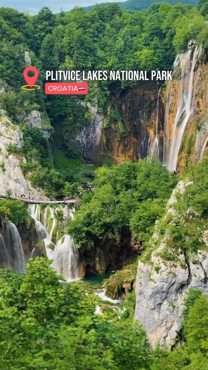 Plitvice Lakes And Great Waterfall Fairytale