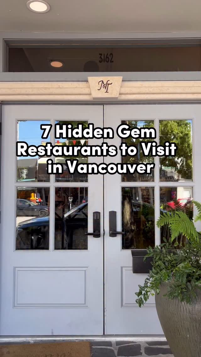 Vancouver's Hidden Gem Restaurants