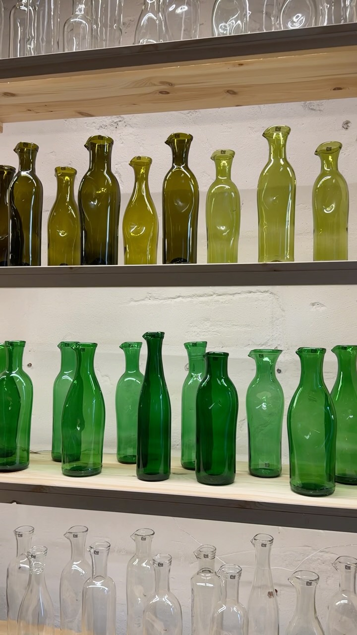 Visby Glasblåseri Transforms Bottles into Art