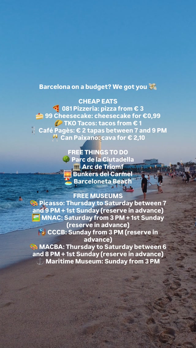 14 Places in Barcelona