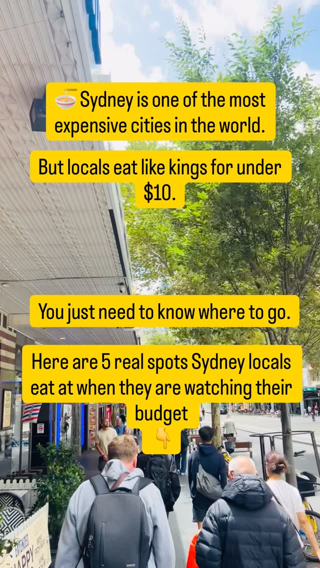 Sydney's Best Budget-Friendly Eats Under $10