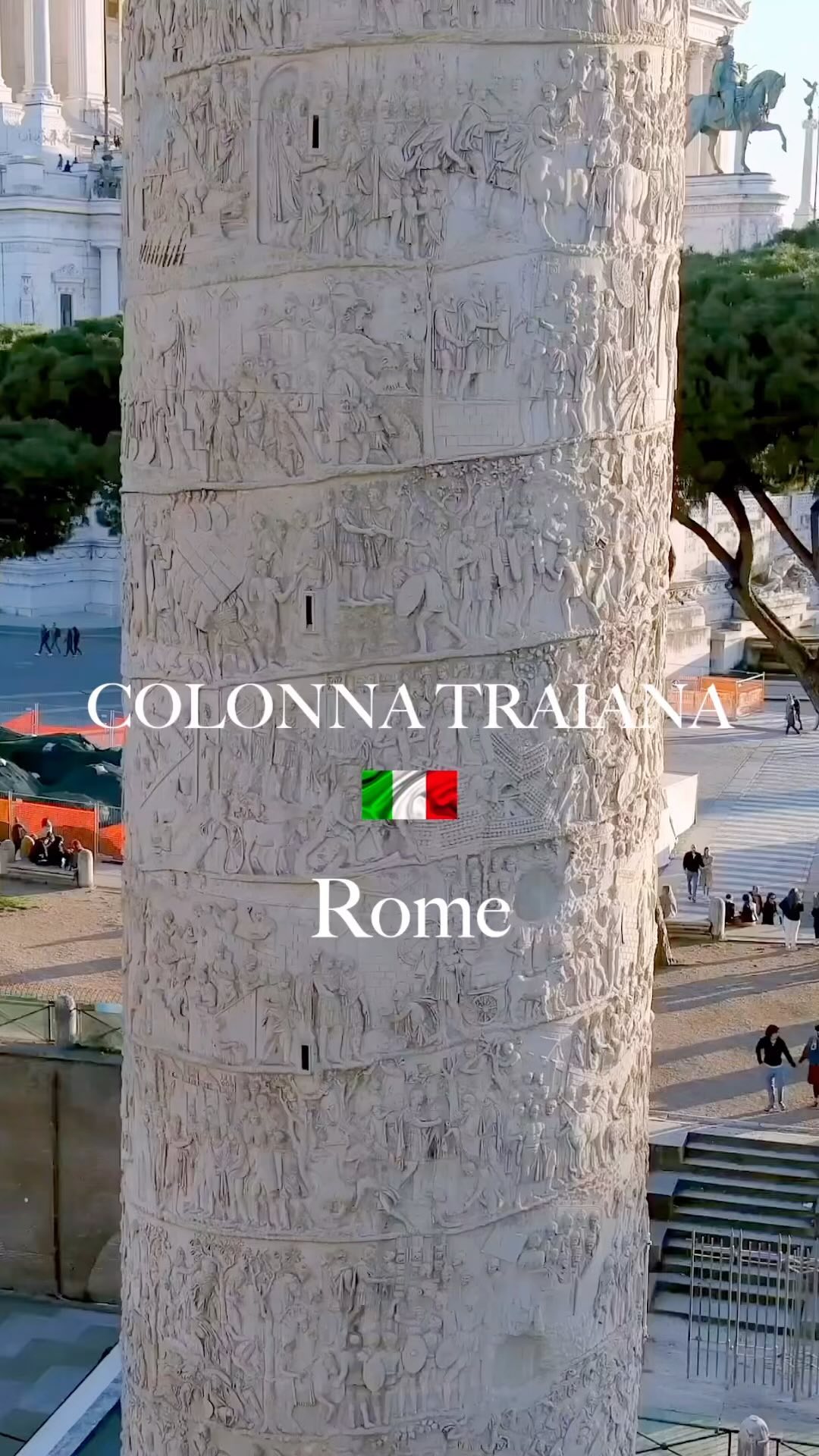 Rome's Trajan's Column and Piazza Venezia