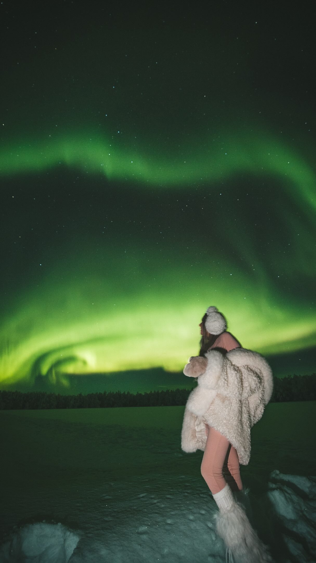 Finnish Lapland's Winter Wonderland During Polar Night