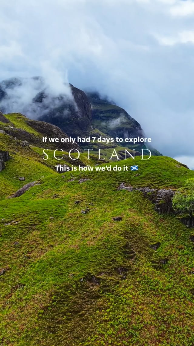 Scotland Road Trip Itinerary Featuring Seven Locations