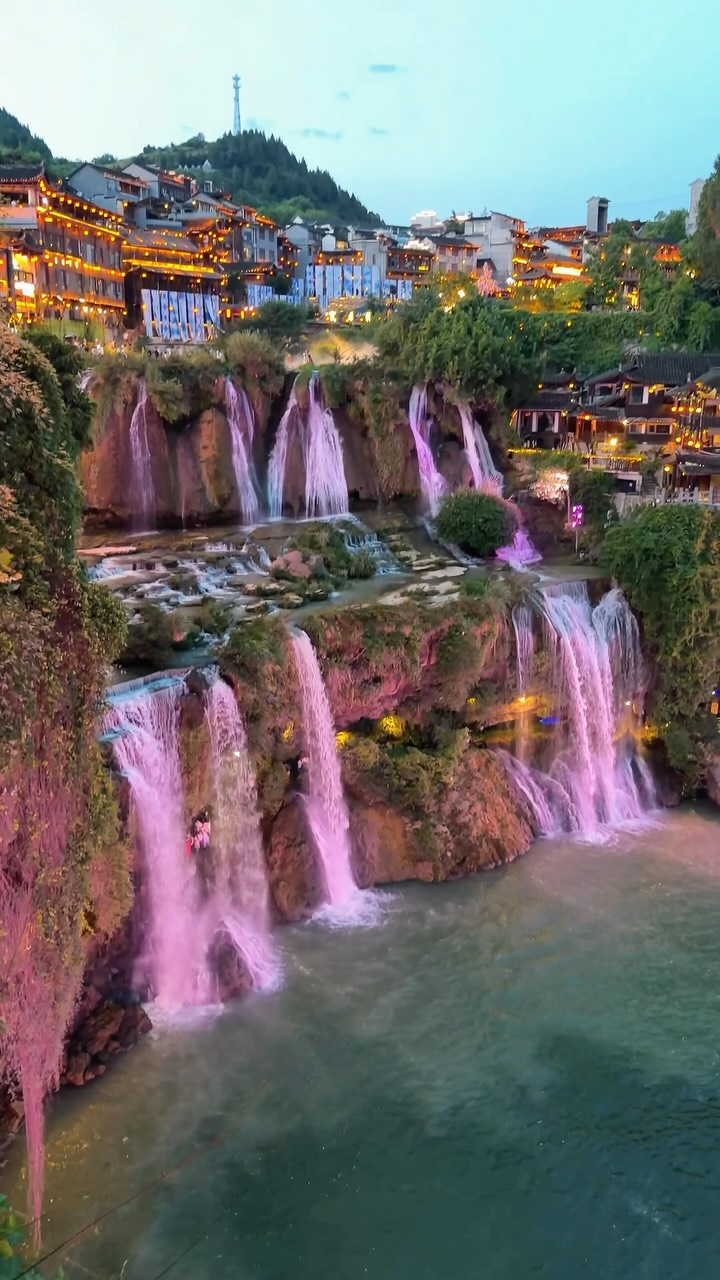 Hunan's Ancient Towns With Cascading Waterfalls