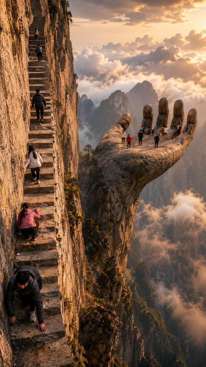 Buddha's Hand Rock And Stairway To Heaven