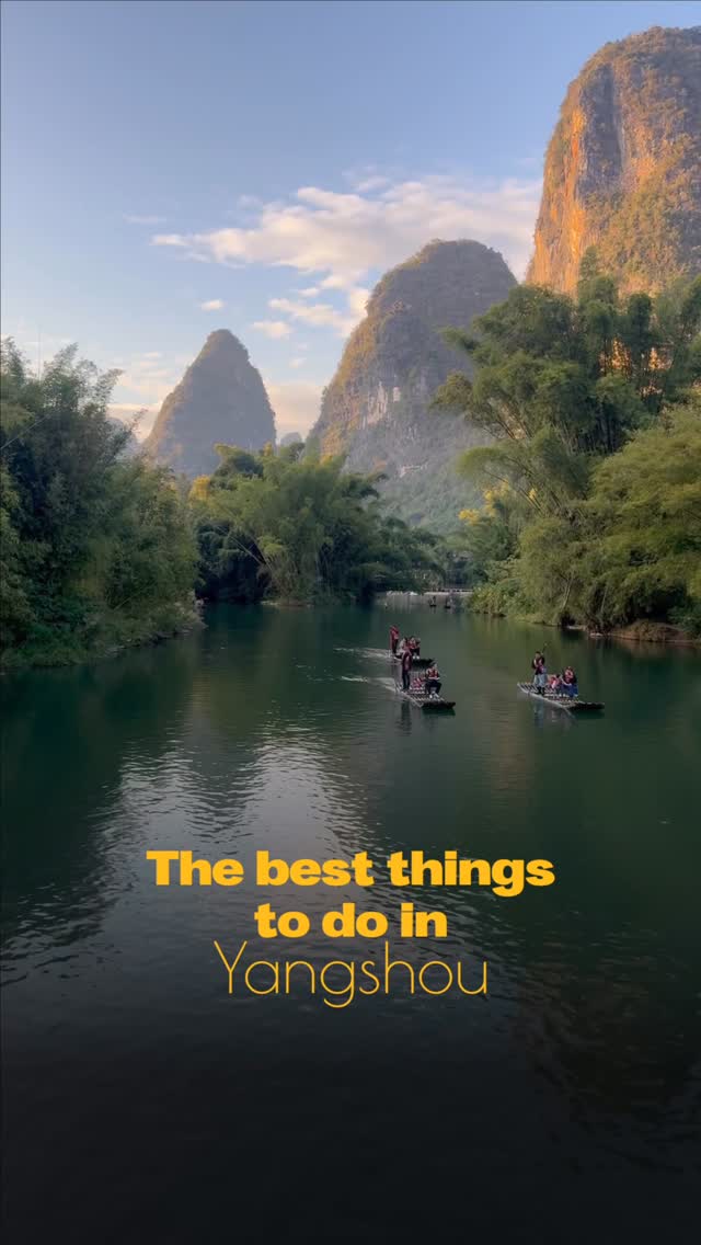 Yangshuo County's Scenic Cruise and Sunrise Views