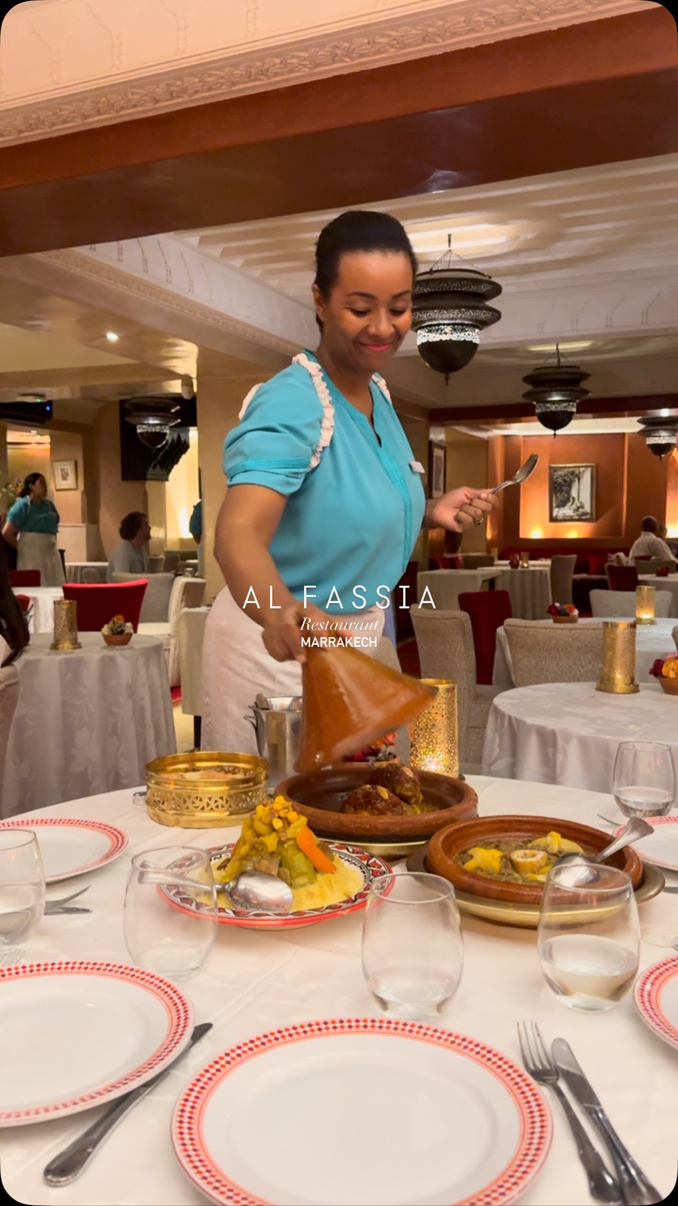 All-Female Staff Serve Traditional Moroccan Cuisine