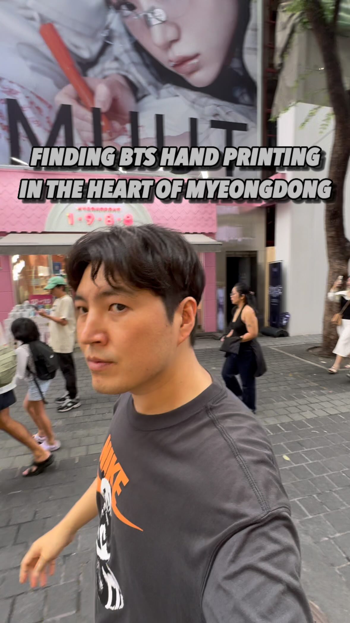 Myeongdong's BTS Handprint Photo Spot