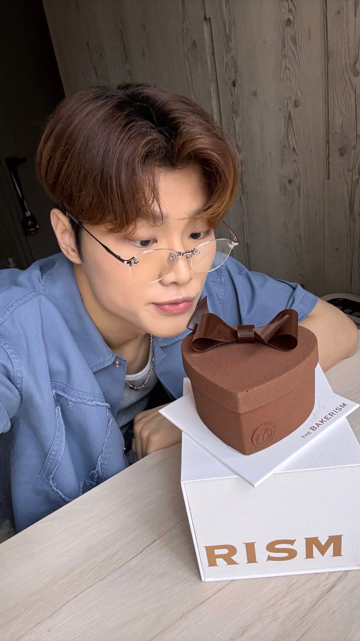Edible Chocolate Heart Tiramisu Box