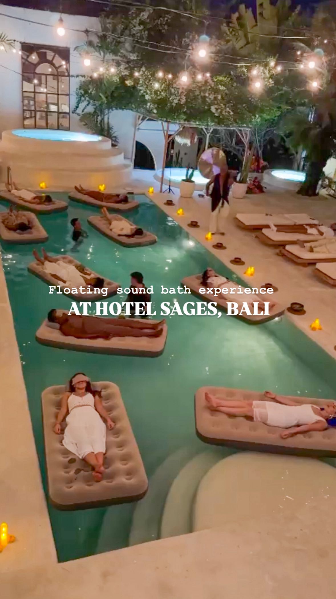 Floating Sound Bath Experience at Hotel Sages