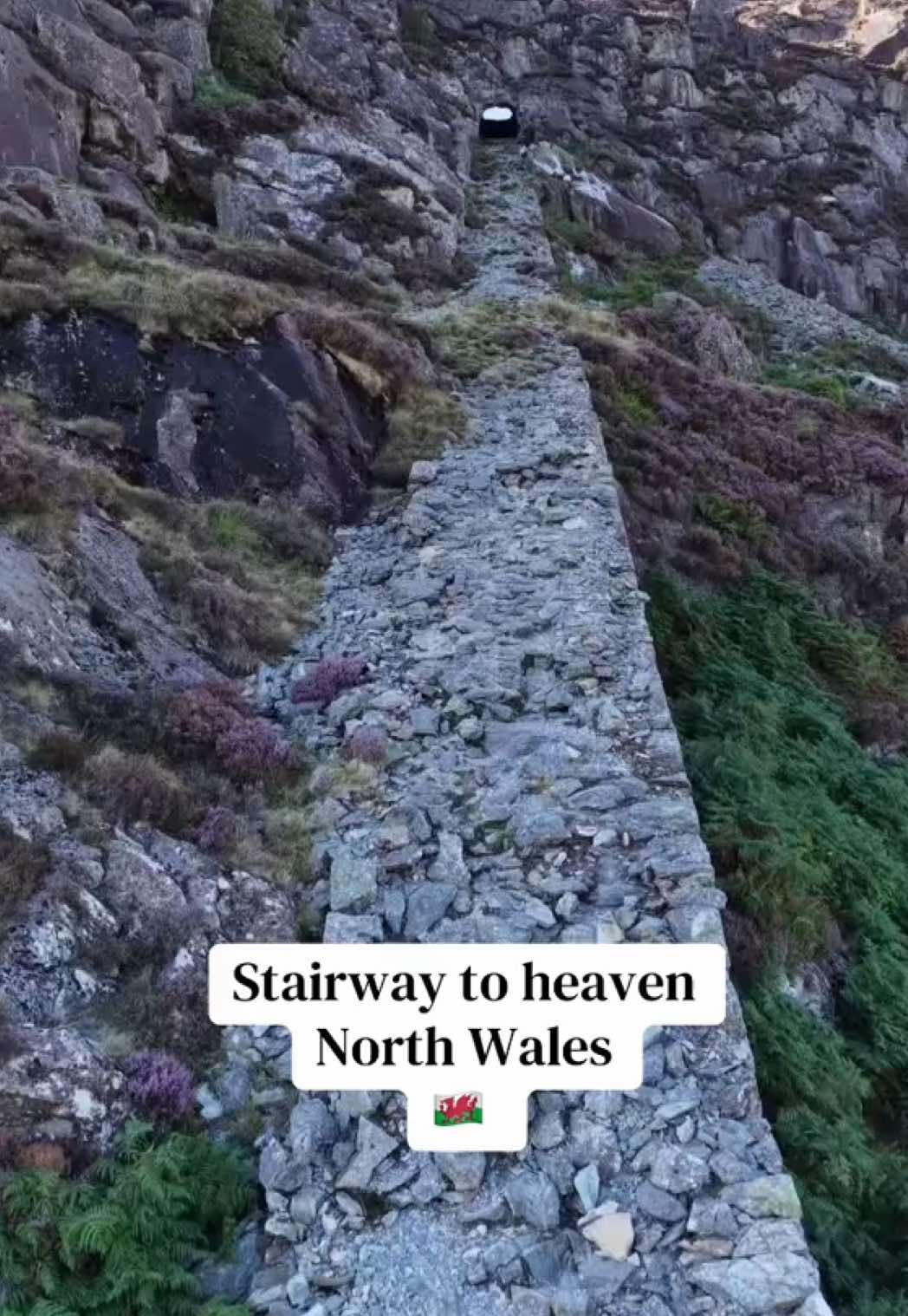 Slate Staircase To Wrysgan Quarry