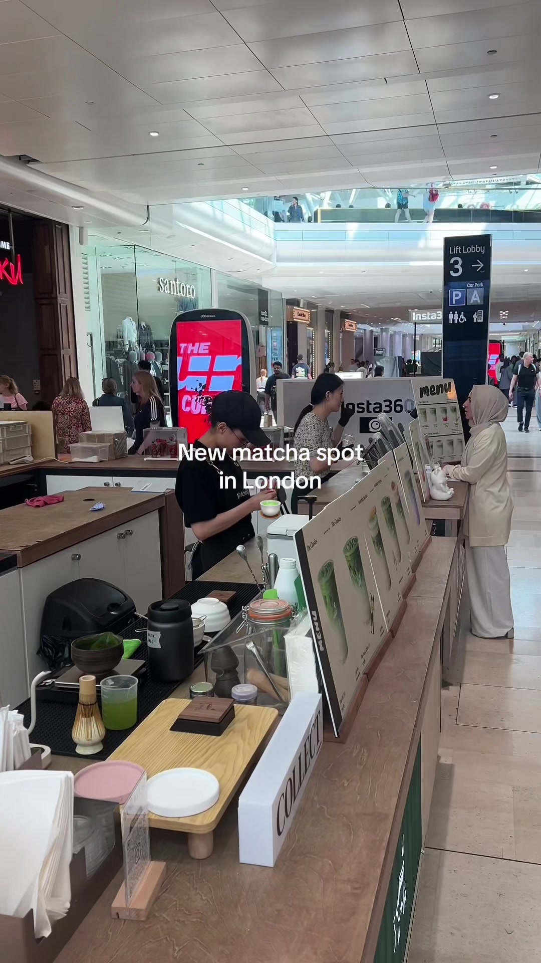 Matcha Delights at San Cha's Westfield London Spot