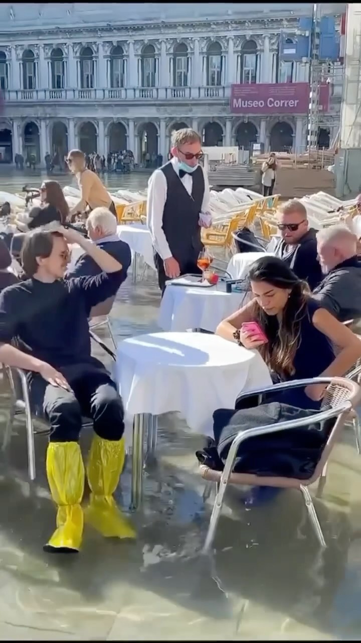 Venice Flooded During Acqua Alta Events