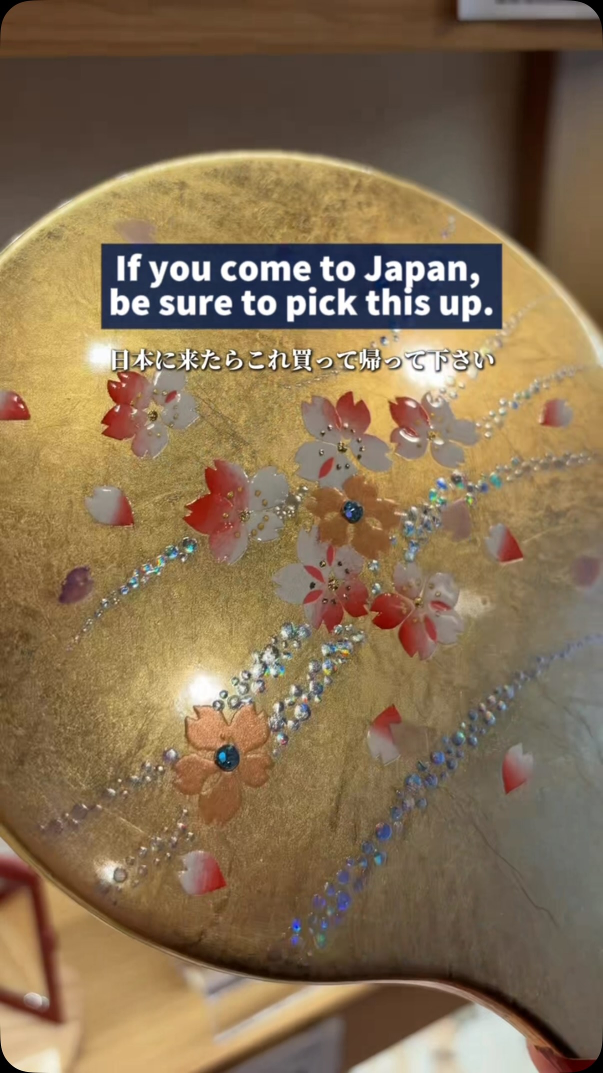 Gold Leaf Compact Mirrors Showcase Japanese Design