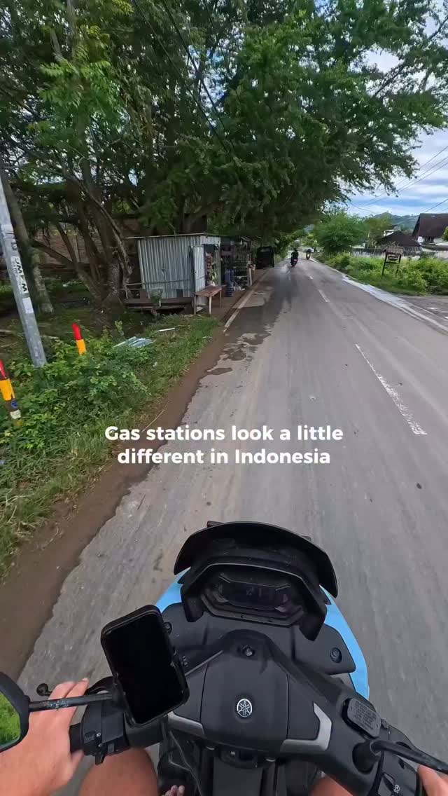 Lombok's Unique Roadside Gasoline Stands
