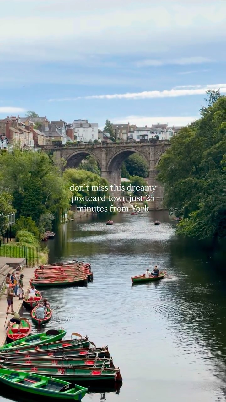 Knaresborough's Riverside, Viaduct, and Cave