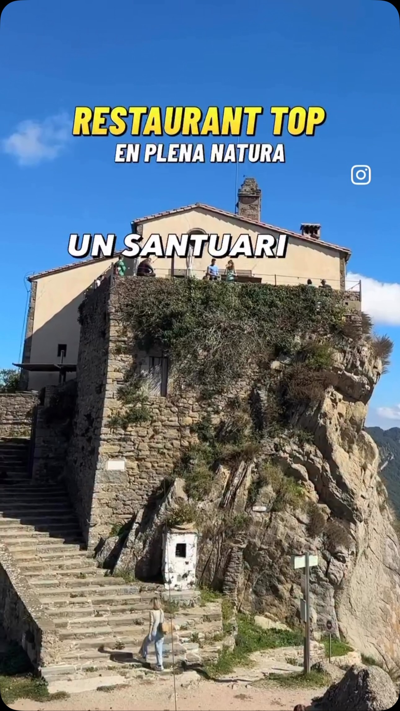 Restaurant Prodigi and Santuari de Bellmunt Views