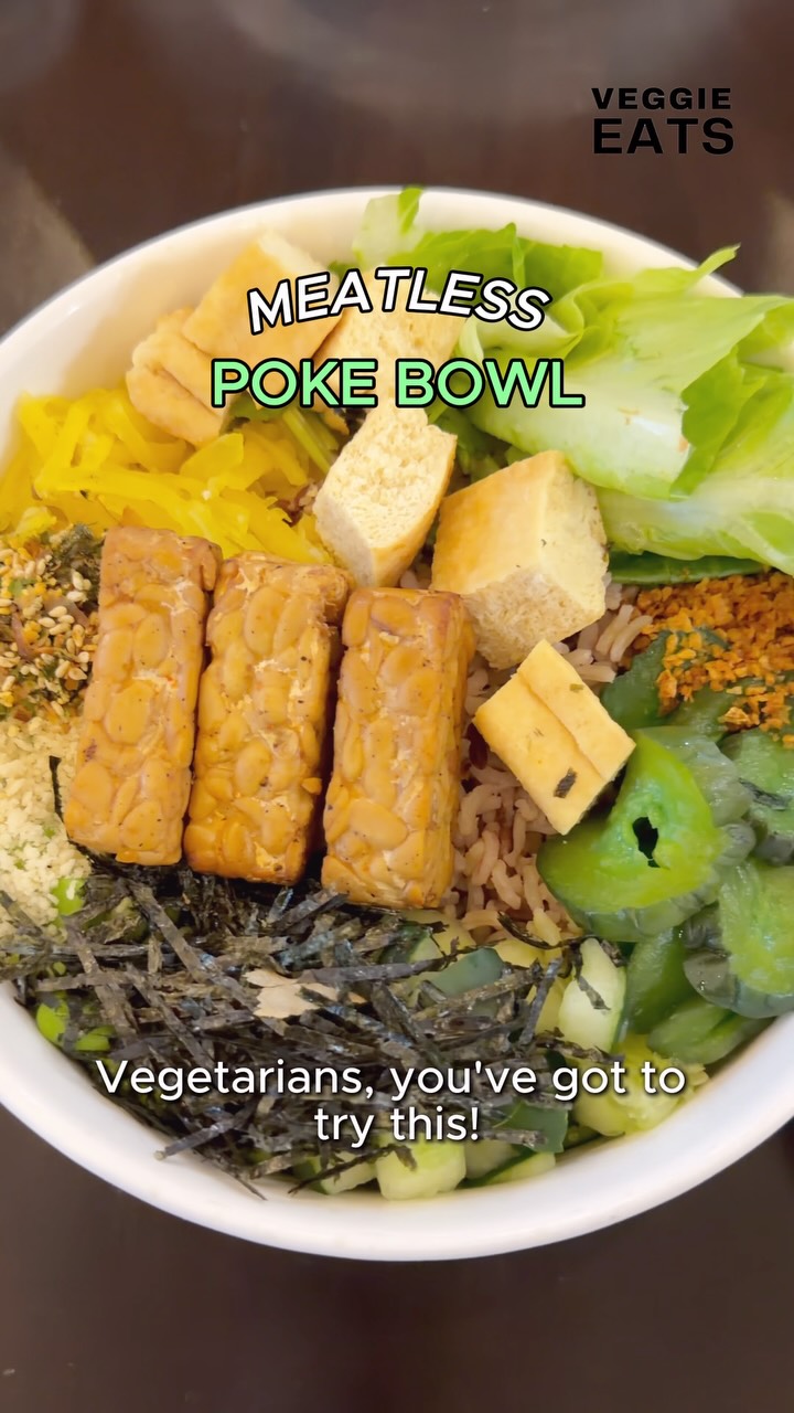 Healthy Meatless Monday Poke Bowl at Kubis & Kale