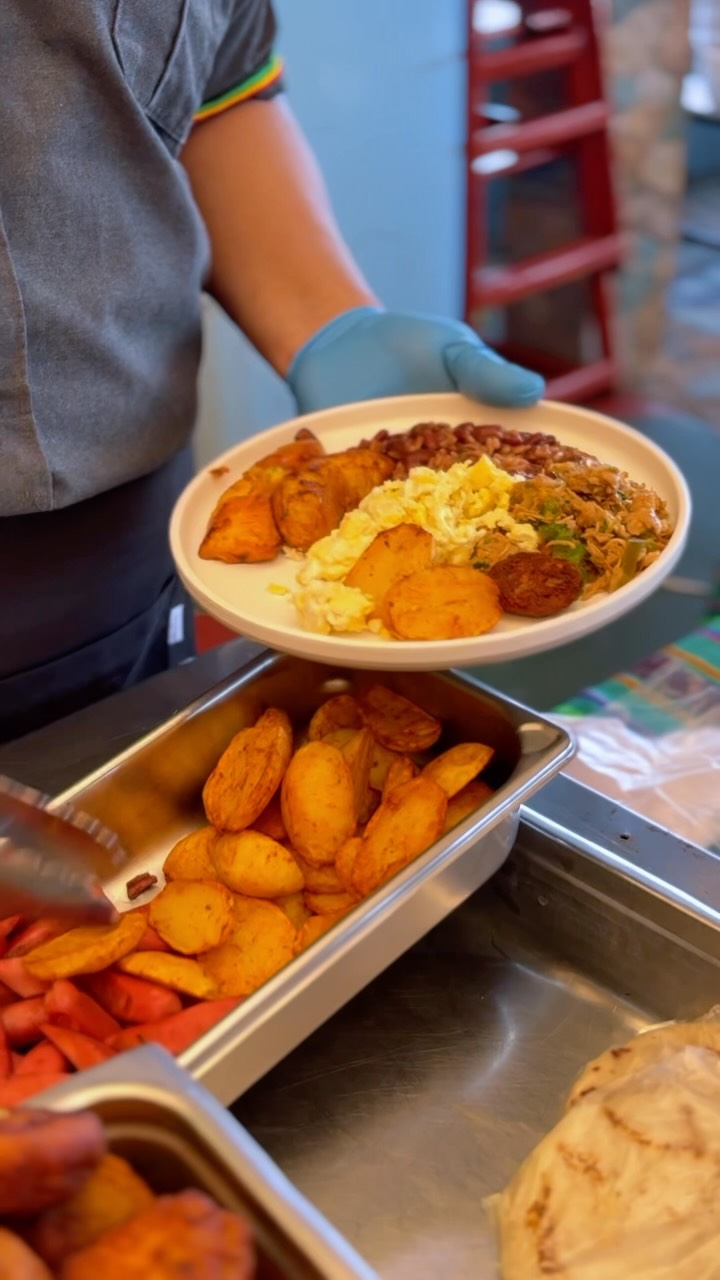 Salvadoran Breakfast Buffet With Scenic Views