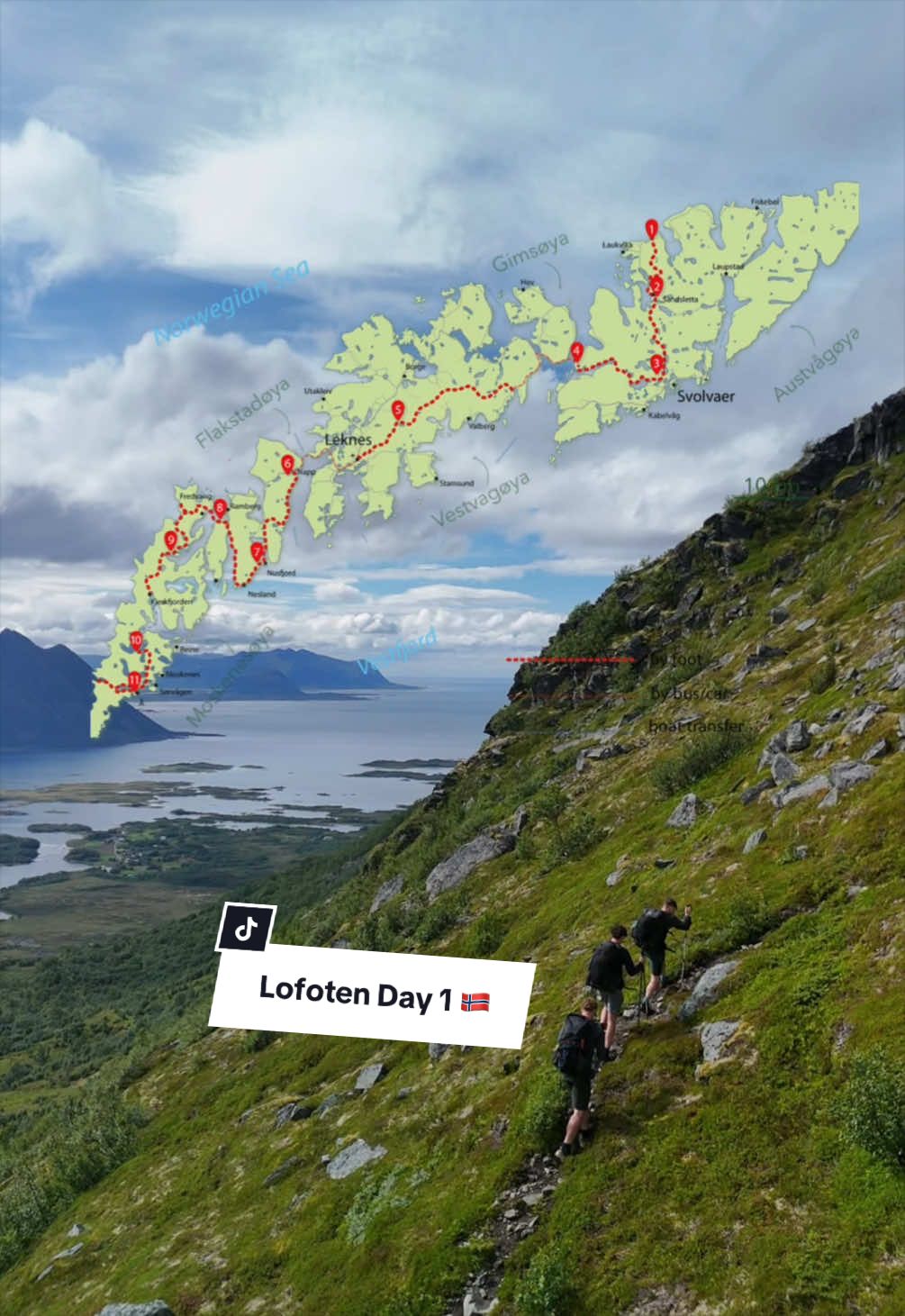 Norwegian Fjords Hiking Adventure from Å to Munkebu