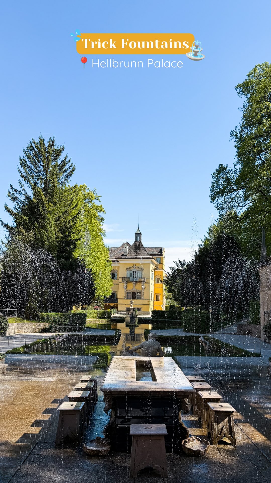 Hellbrunn Palace Features 400-Year-Old Trick Fountains