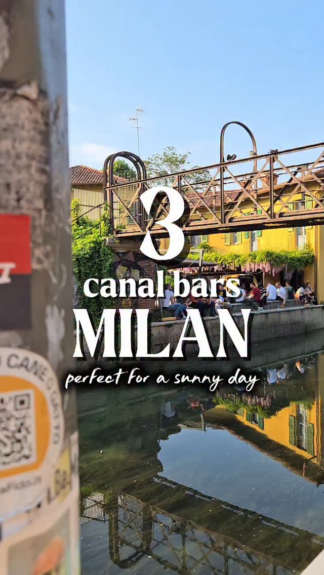 Canal Bars Along Milan's Naviglio Martesana