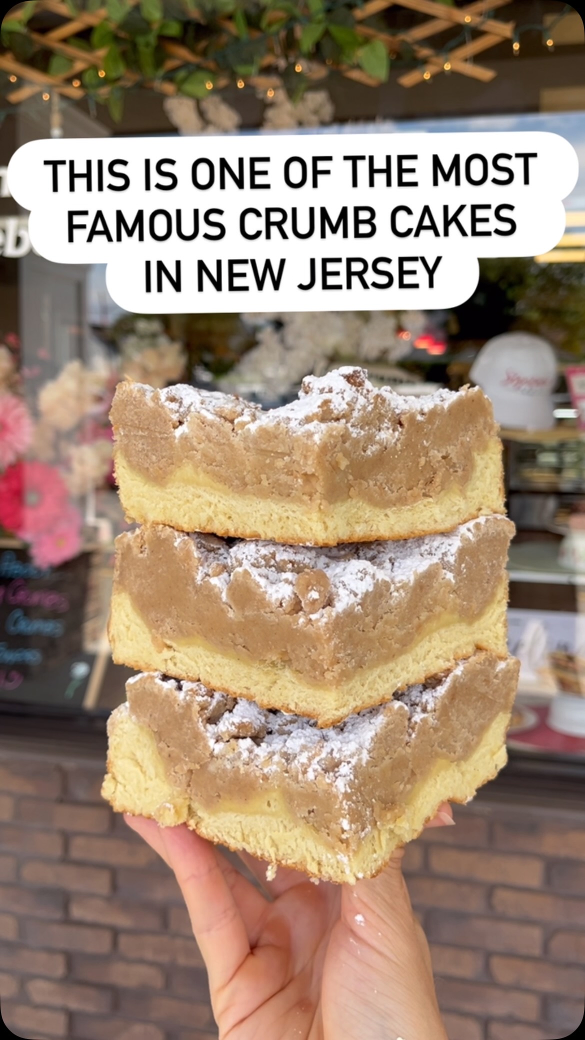 Styertowne Bakery's Famous Crumb Cake Highlighted