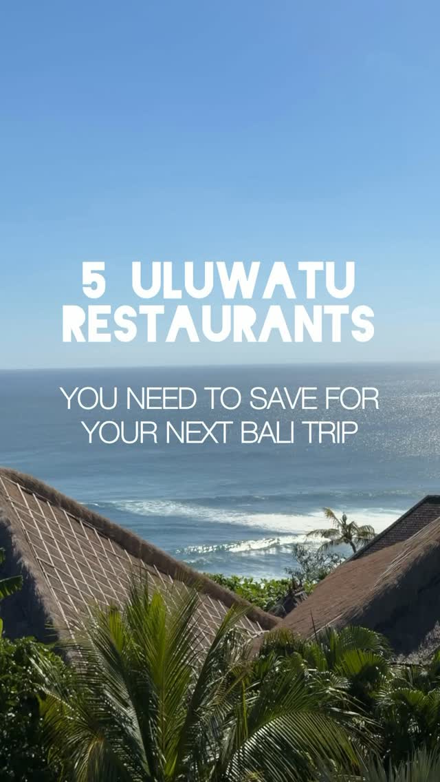 5 Restaurants in Bali