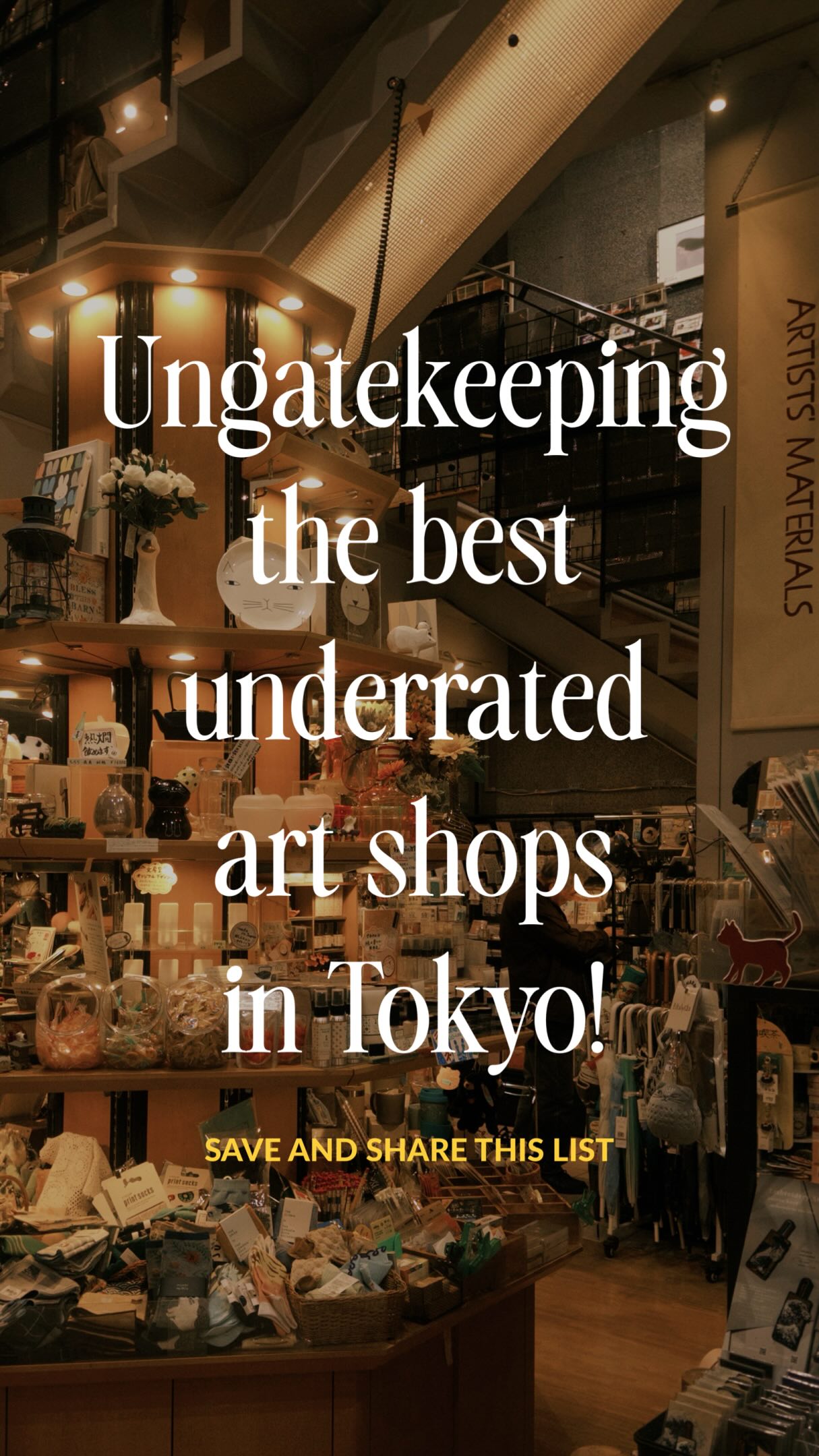 10 Shops in Tokyo