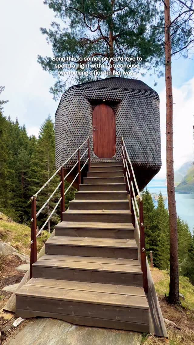 Architect-Designed Treehouses Overlooking Norwegian Fjord
