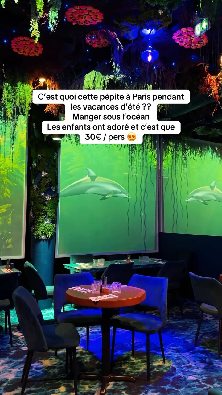 Paris Restaurant Offers Immersive Underwater Dining