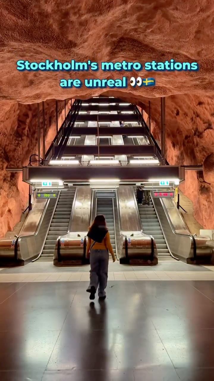 Stockholm's Artfully Designed Metro Stations
