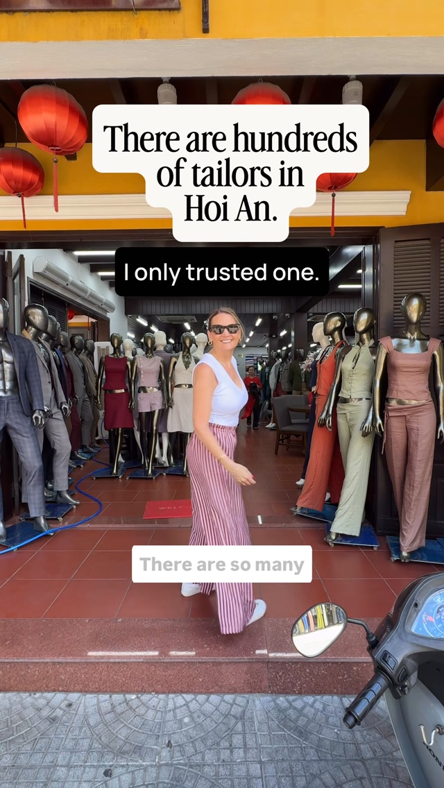 Hoi An Tailor Creates Custom Clothing Pieces
