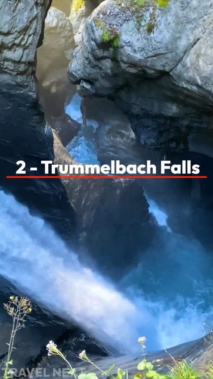 Glacier-Fed Waterfalls Hidden Inside A Mountain