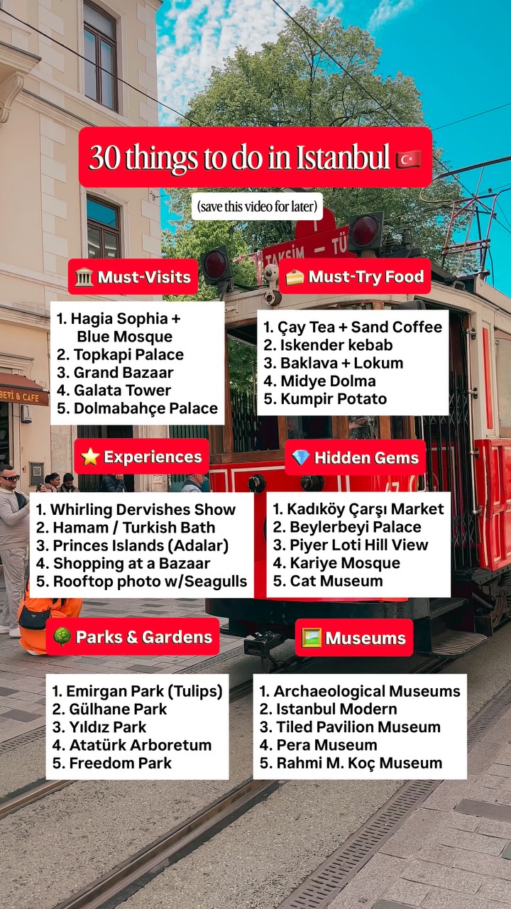 22 Places in İstanbul